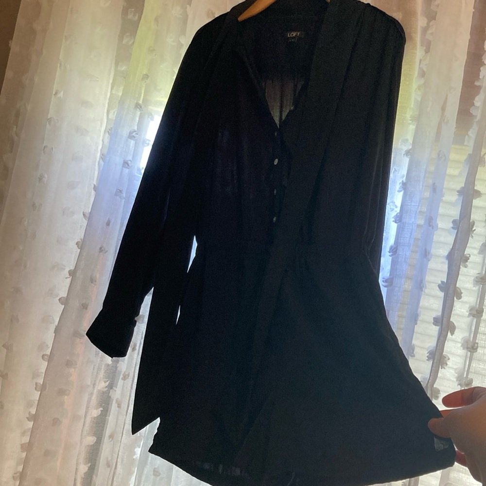 Black Ann Taylor LOFT Romper